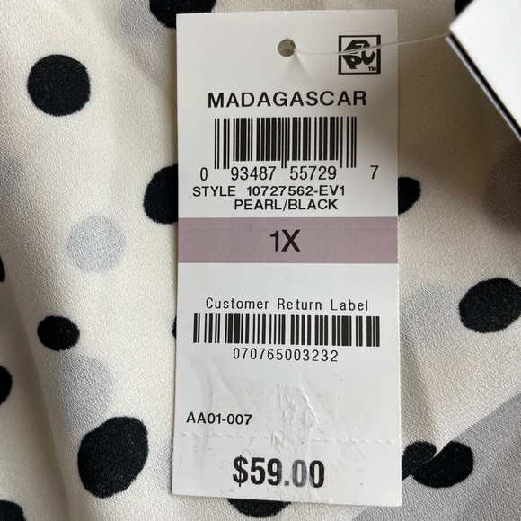 Bar III Plus Size Polka Dot Camisole 1X & 2X  A109 - Picture 8 of 9